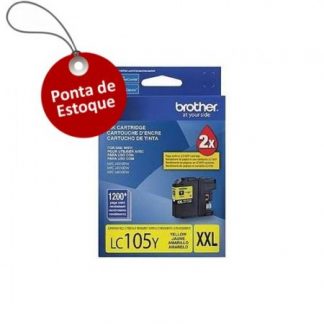 Cartucho Brother LC105A-XXL Amarelo Original (Ponta de Estoque)