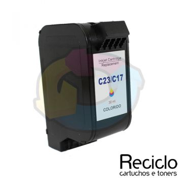 Cartucho Compatível Hp 17 Color C6625AL