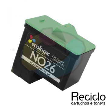 Cartucho Compatível Lexmark 26 Color 10N0026