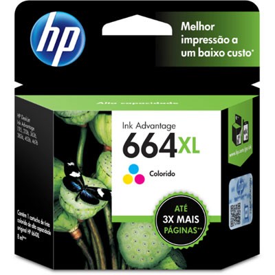 Cartucho Hp 664XL Color F6V30AB Original