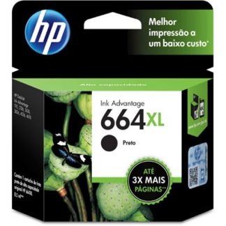 Cartucho Hp 664XL Preto F6V31AB Original