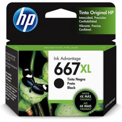 Cartucho Hp 667XL Preto - 3YM81AL Original