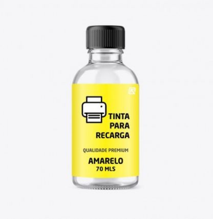 Garrafa de Tinta Amarelo para Recarga