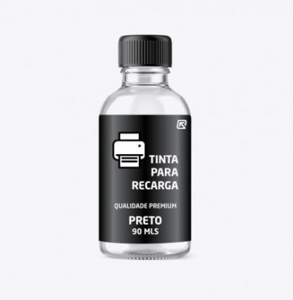 Garrafa de Tinta Preto para Recarga