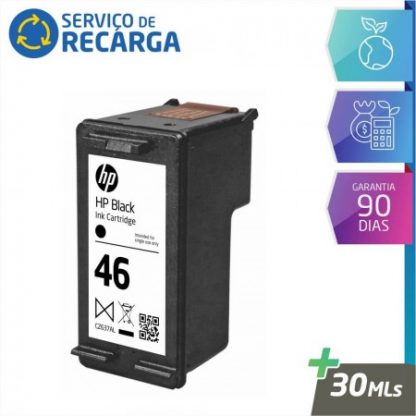 Recarga Cartucho Hp 46 Color CZ638AL