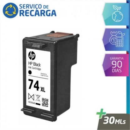 Recarga Cartucho Hp 74XL Preto - CB336WL