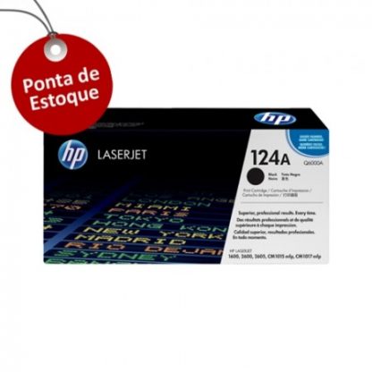 Toner Hp 124A Preto Q6000A Original (Ponta de Estoque)