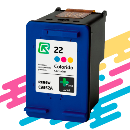 Cartucho Hp 22 Color C9352A Renew