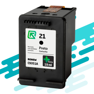 Cartucho Hp 21 Preto C9351A Renew