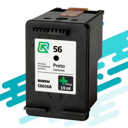 Cartucho Hp 56 Preto C6656A Renew