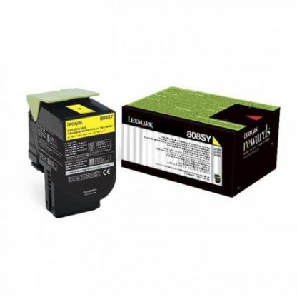 Toner Lexmark 808SY Amarelo 80C8SY0 Original