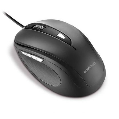 Mouse Multilaser Comfort 6 Botoes Preto Usb - MO241