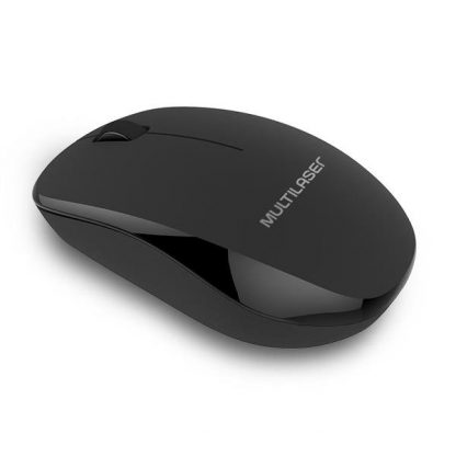 Mouse sem Fio Multilaser Preto Usb Powersave Pilha - MO309