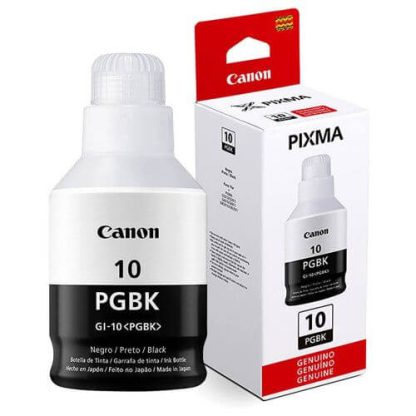 Garrafa de Tinta Canon GI-10 BK Preto Original