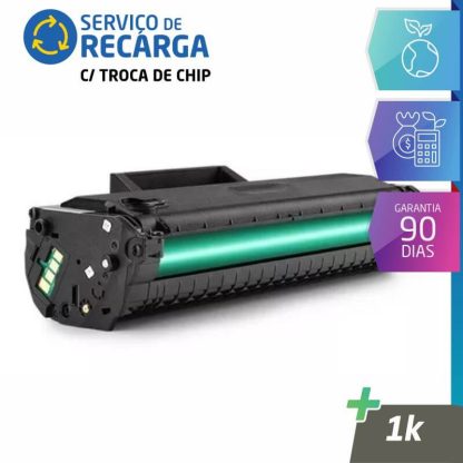 Recarga Toner Hp 105A Preto W1105A 1K com CHIP