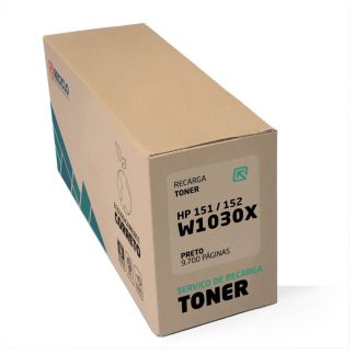 Recarga Toner Hp 151 / 152 Preto W1030X 9,7K