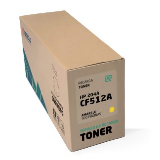 Recarga Toner Hp 204A Amarelo CF512A 0,9K