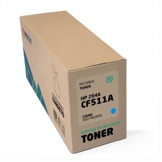 Recarga Toner Hp 204A Ciano CF511A 0,9K