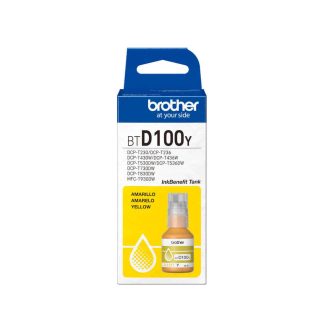 Refil de Tinta Brother BTD100Y Amarelo Original