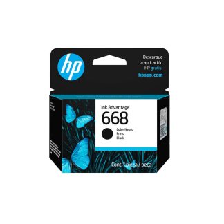 Cartucho Hp 668 Preto - 7FP37VL Original